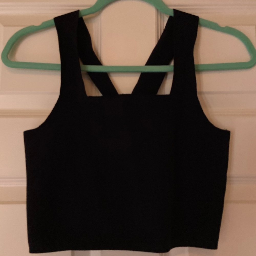 Cute & Simple Black Crop Top